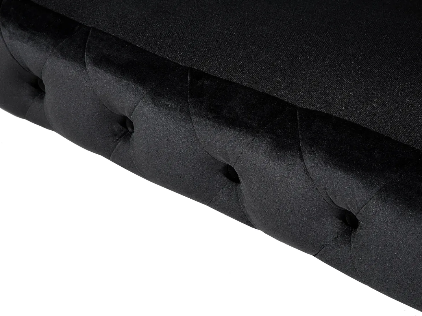 Best Sofa dla 3 osób SOTRA Welur Czarny Sofy Tapicerowane|Wszystkie Sofy