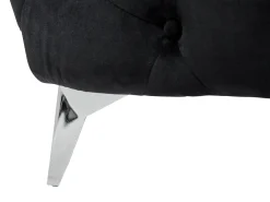 Best Sofa dla 3 osób SOTRA Welur Czarny Sofy Tapicerowane|Wszystkie Sofy