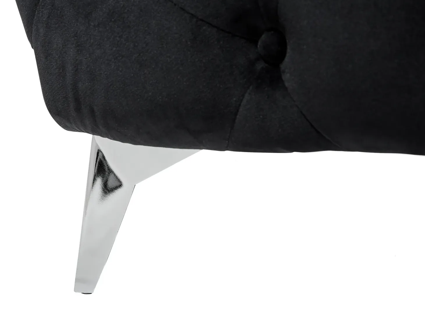 Best Sofa dla 3 osób SOTRA Welur Czarny Sofy Tapicerowane|Wszystkie Sofy