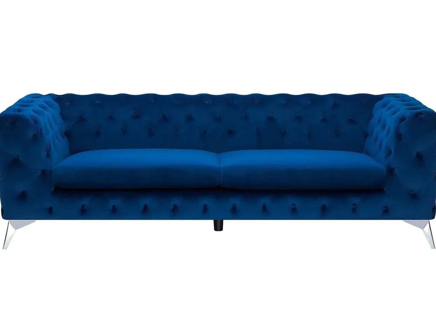 New Sofa dla 3 osób SOTRA Welur Granatowy Sofy Tapicerowane|Wszystkie Sofy
