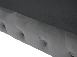 Clearance Sofa dla 3 osób SOTRA Welur Szary Sofy Tapicerowane|Wszystkie Sofy