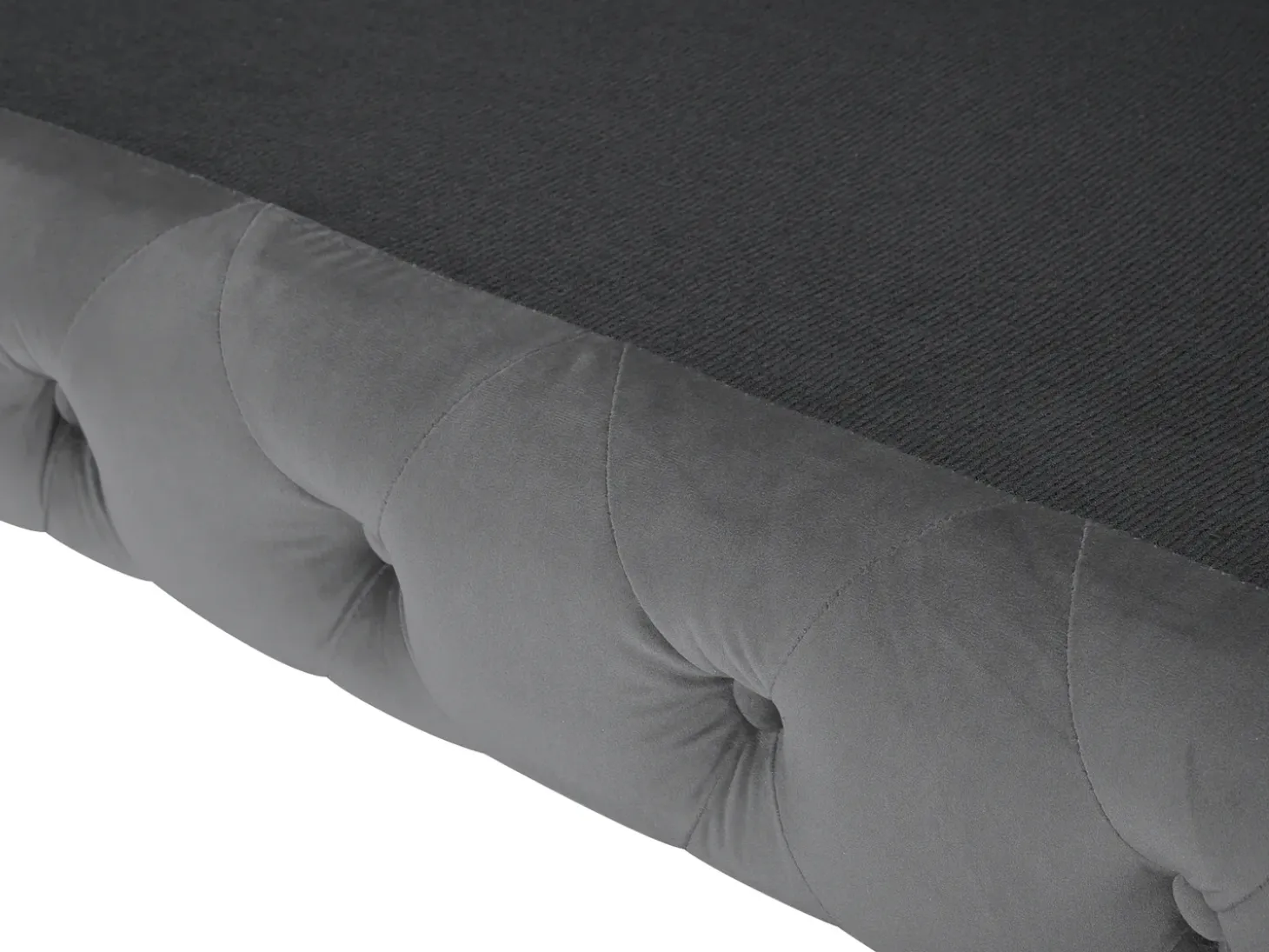 Clearance Sofa dla 3 osób SOTRA Welur Szary Sofy Tapicerowane|Wszystkie Sofy