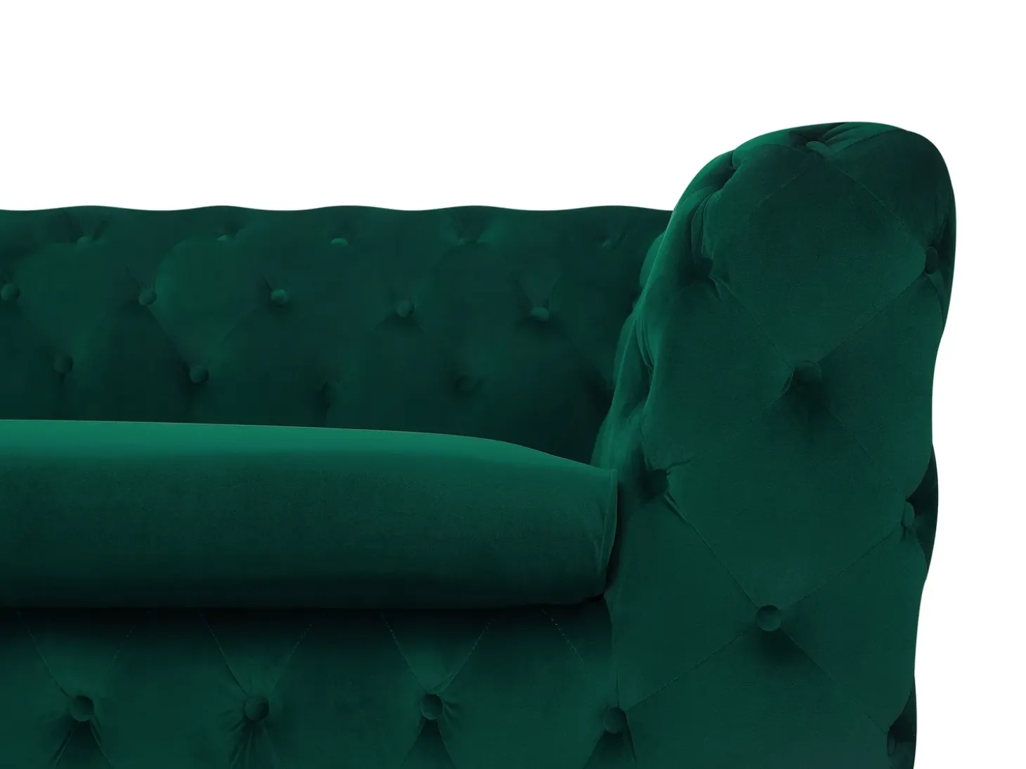 Best Sofa dla 3 osób SOTRA Welur Szmaragdowy Sofy Tapicerowane|Wszystkie Sofy