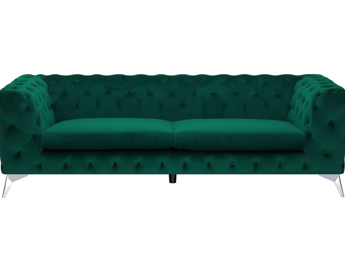 Best Sofa dla 3 osób SOTRA Welur Szmaragdowy Sofy Tapicerowane|Wszystkie Sofy