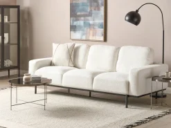 Online Sofa dla 3 osób SOVIK Boucle Złamana biel Sofy Tapicerowane|Kolekcje Sof