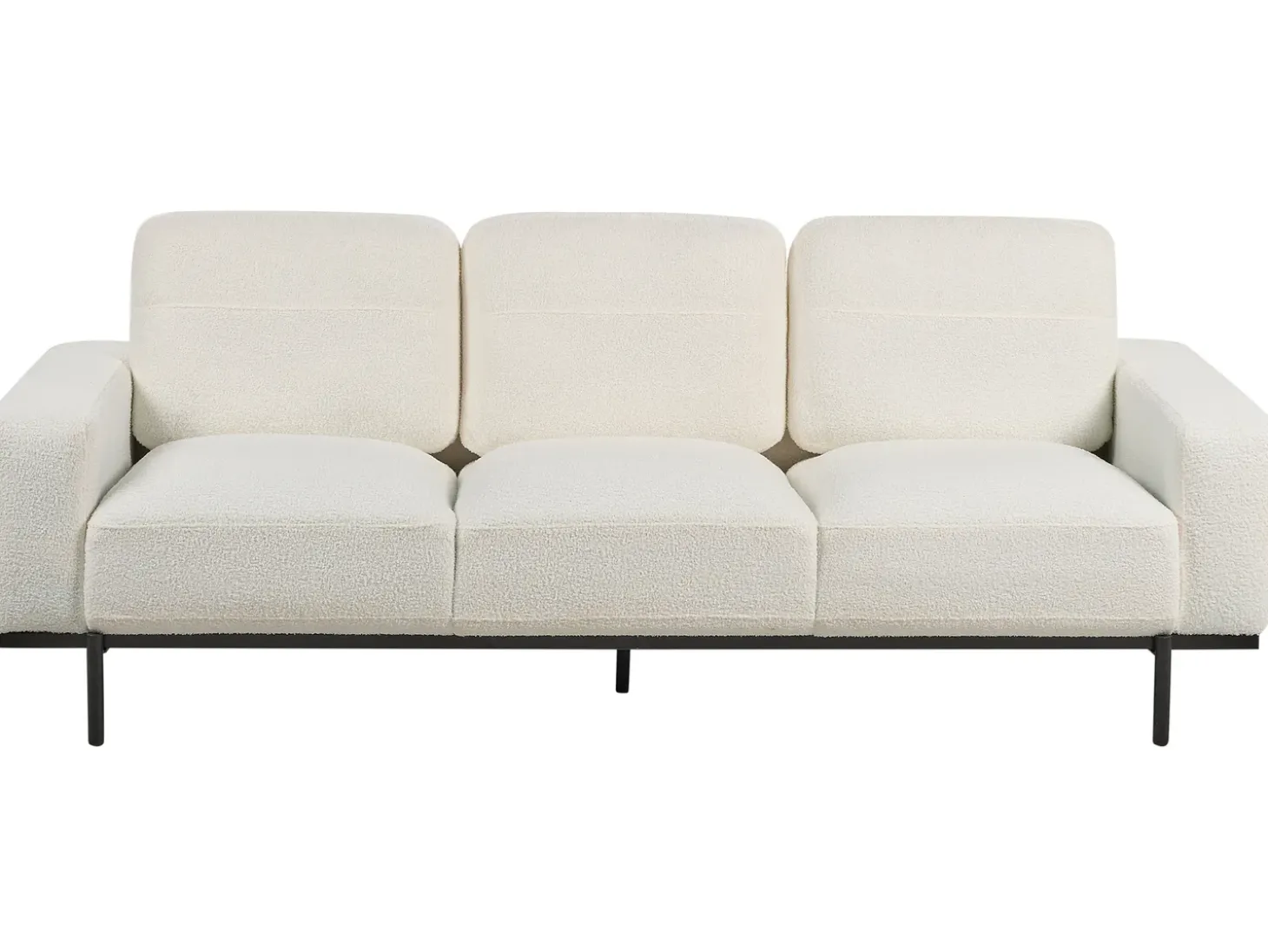 Online Sofa dla 3 osób SOVIK Boucle Złamana biel Sofy Tapicerowane|Kolekcje Sof