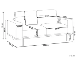 Outlet Sofa dla 2 osób SOVIK Ekoskóra Sofy Dwuosobowe|Kolekcje Sof