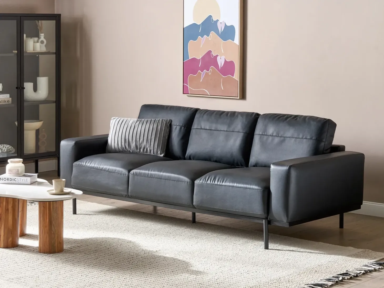Sofa dla 3 osób SOVIK Ekoskóra Kolekcje Sof|Sofy Skórzane