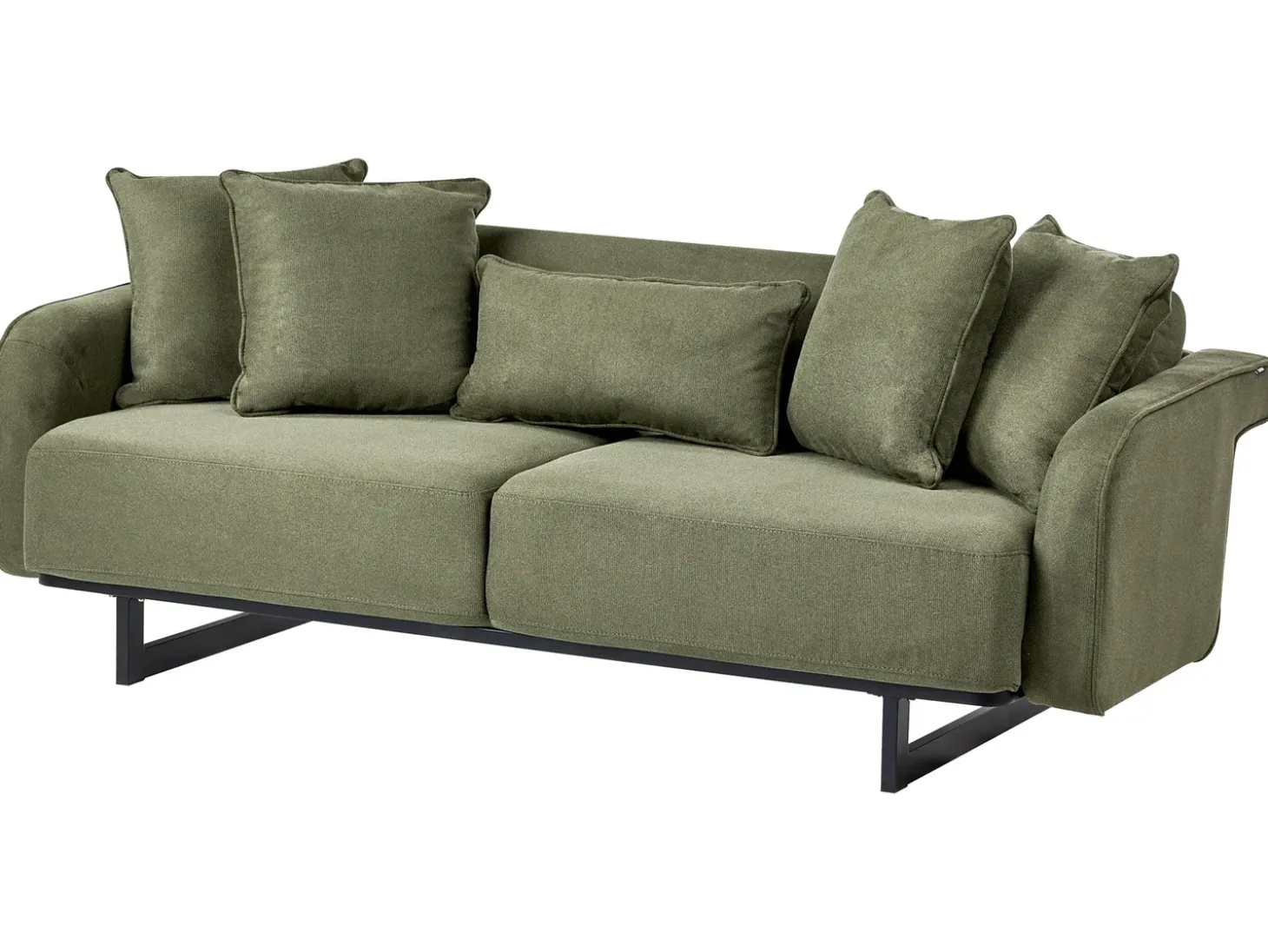 Online Sofa dla 3 osób SVANEK Zielony Sofy Tapicerowane|Wszystkie Sofy