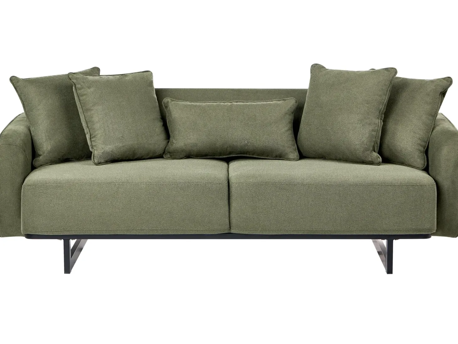 Online Sofa dla 3 osób SVANEK Zielony Sofy Tapicerowane|Wszystkie Sofy