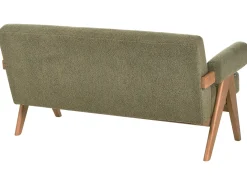 New Sofa dla 2 osób TAMRE II Boucle Zielony/ ciemny brąz Sofy Tapicerowane|Sofy Dwuosobowe
