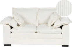 Hot Sofa dla 2 osób TIRRO Sztruks Biały Sofy Tapicerowane|Sofy Dwuosobowe