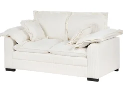 Hot Sofa dla 2 osób TIRRO Sztruks Biały Sofy Tapicerowane|Sofy Dwuosobowe