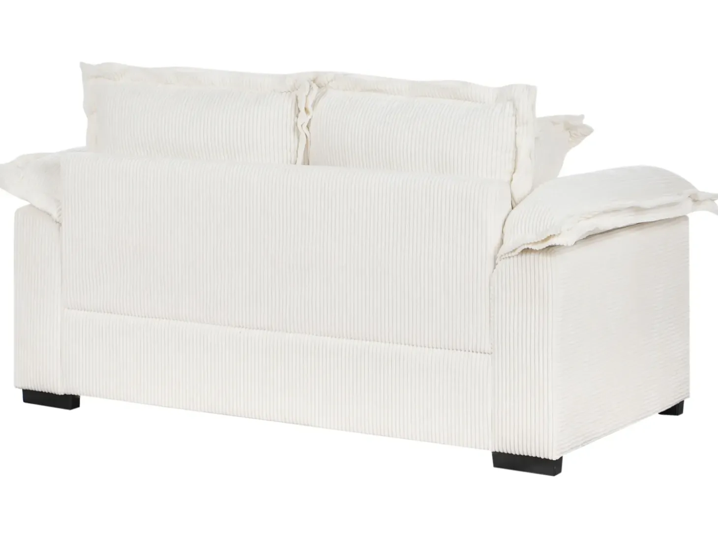 Hot Sofa dla 2 osób TIRRO Sztruks Biały Sofy Tapicerowane|Sofy Dwuosobowe