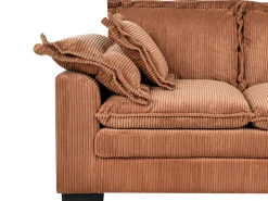 New Sofa dla 2 osób TIRRO Sztruks Brązowy Sofy Tapicerowane|Sofy Dwuosobowe