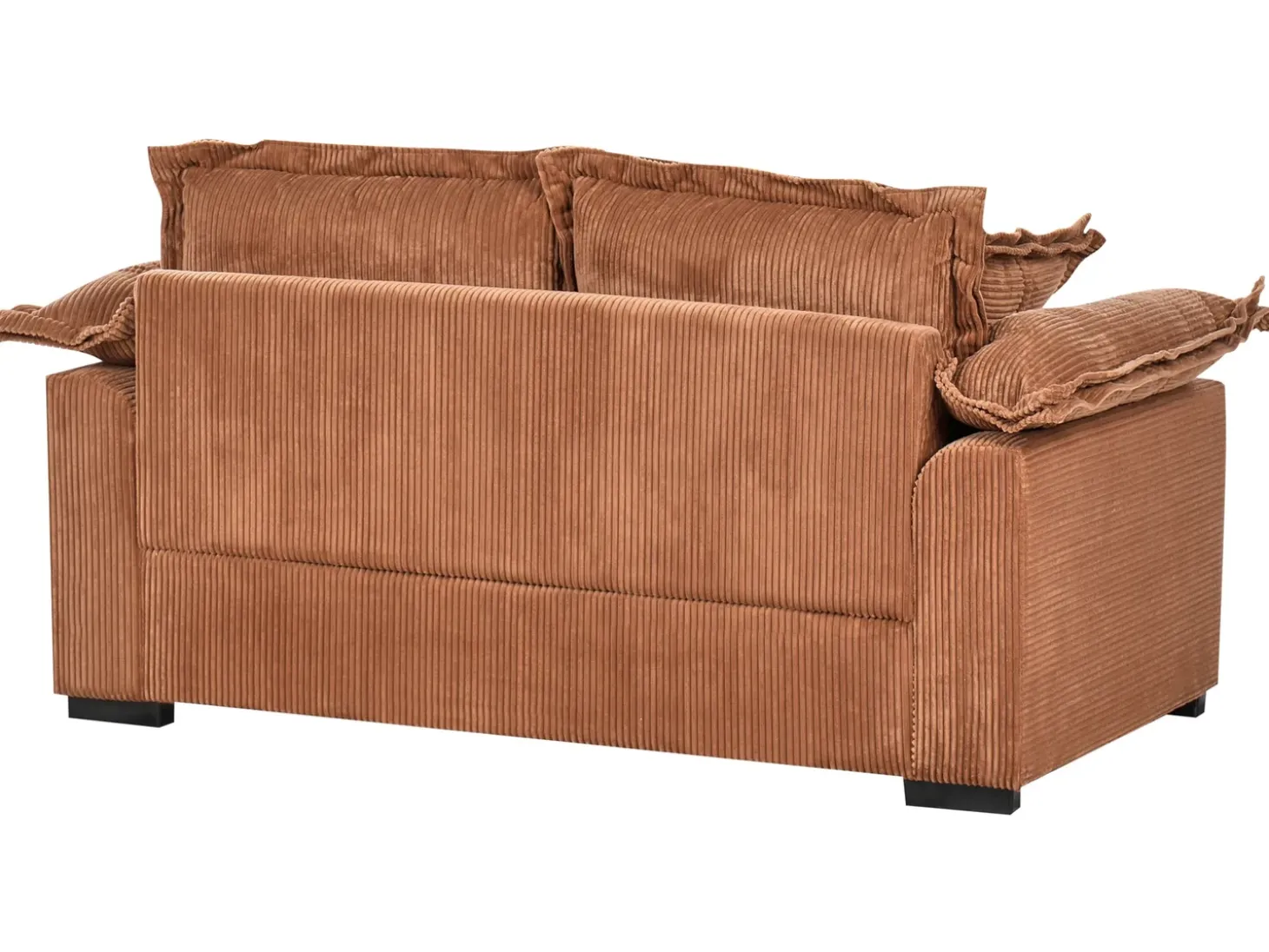 New Sofa dla 2 osób TIRRO Sztruks Brązowy Sofy Tapicerowane|Sofy Dwuosobowe
