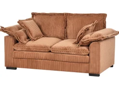 New Sofa dla 2 osób TIRRO Sztruks Brązowy Sofy Tapicerowane|Sofy Dwuosobowe