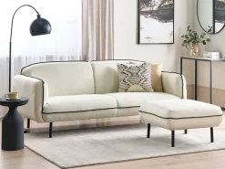 Sale Sofa dla 3 osób TONSBERG Jasnobeżowy z otomaną Sofy Tapicerowane|Wszystkie Sofy