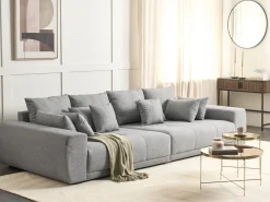 Sale Sofa dla 4 osób TORPO Szary Sofy Tapicerowane|Wszystkie Sofy