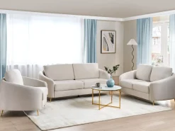 Best Sofa dla 3 osób TROSA Beżowy Sofy Tapicerowane|Kolekcje Sof