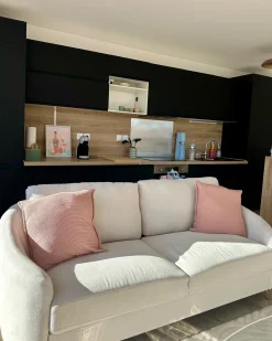 Best Sofa dla 3 osób TROSA Beżowy Sofy Tapicerowane|Kolekcje Sof