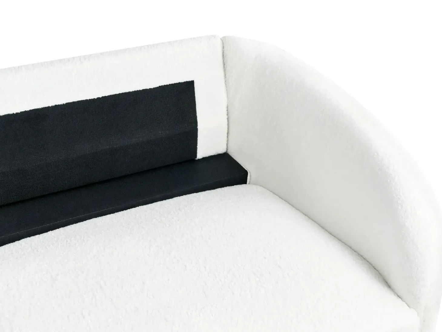 Outlet Sofa dla 3 osób TROSA Boucle Biały Sofy Tapicerowane|Kolekcje Sof