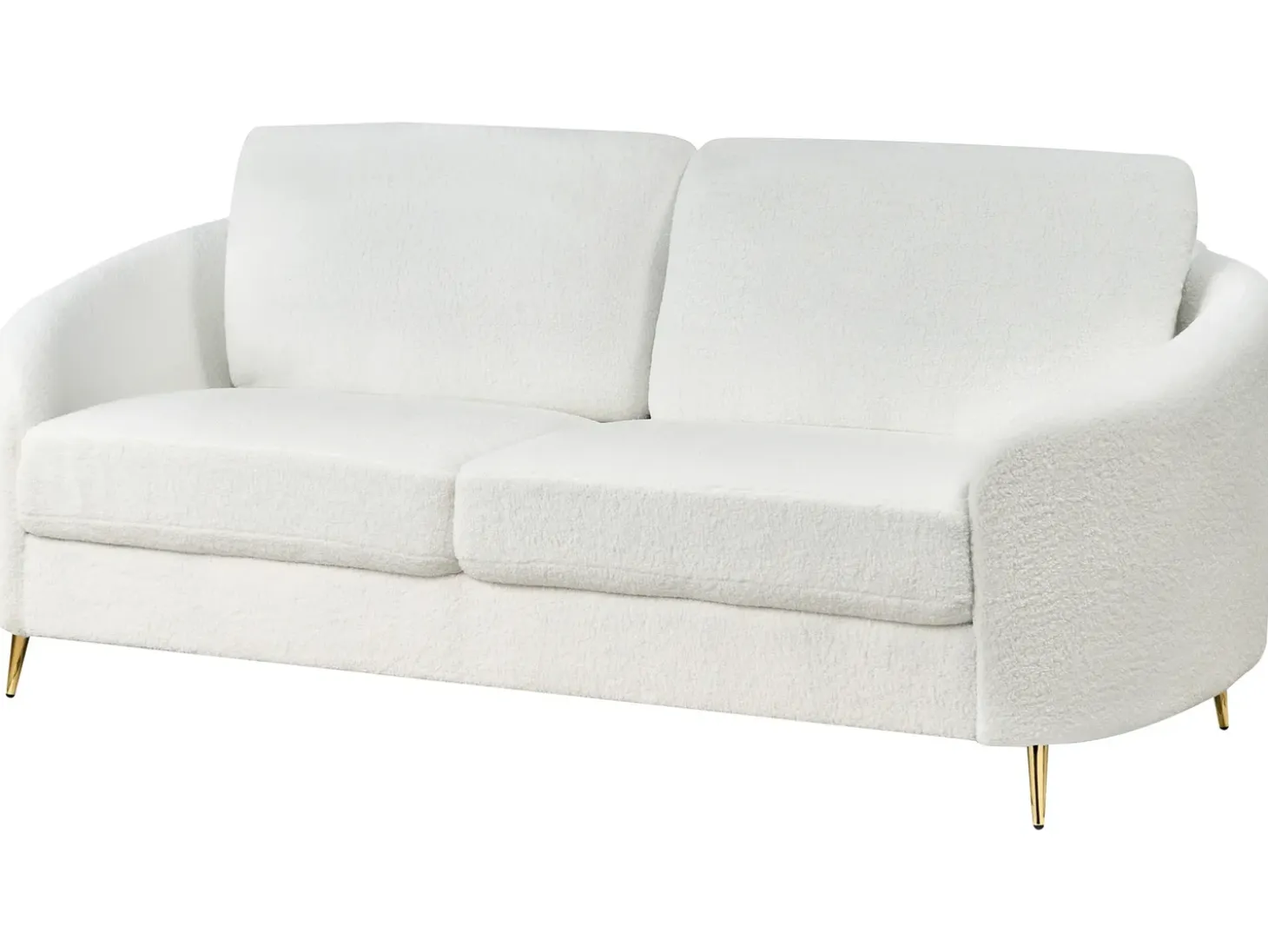 Outlet Sofa dla 3 osób TROSA Boucle Biały Sofy Tapicerowane|Kolekcje Sof