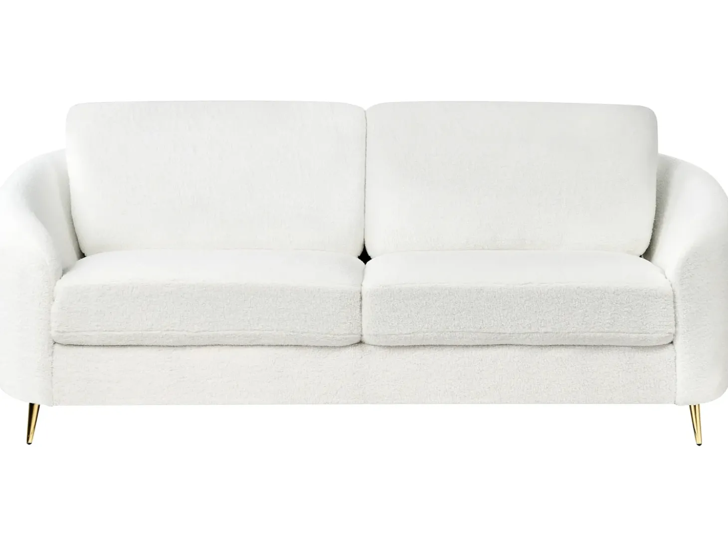 Outlet Sofa dla 3 osób TROSA Boucle Biały Sofy Tapicerowane|Kolekcje Sof
