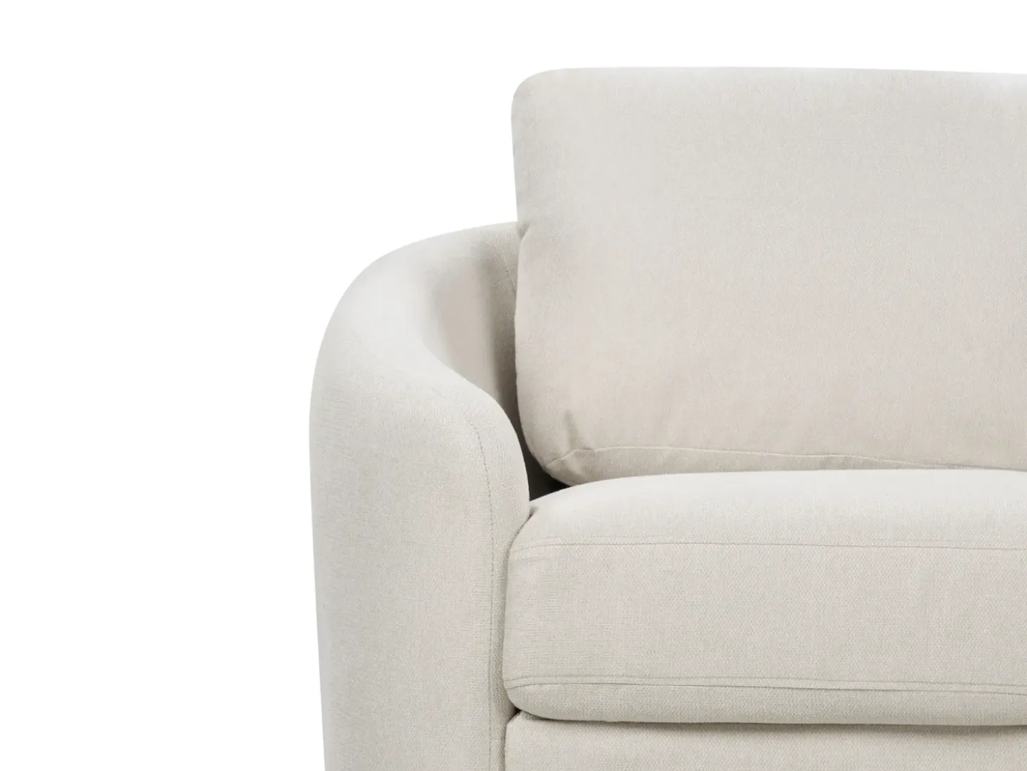 New Sofa dla 2 osób TROSA Jasnobeżowy Sofy Tapicerowane|Sofy Dwuosobowe