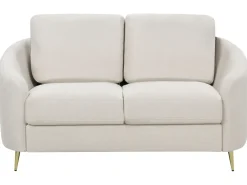 New Sofa dla 2 osób TROSA Jasnobeżowy Sofy Tapicerowane|Sofy Dwuosobowe