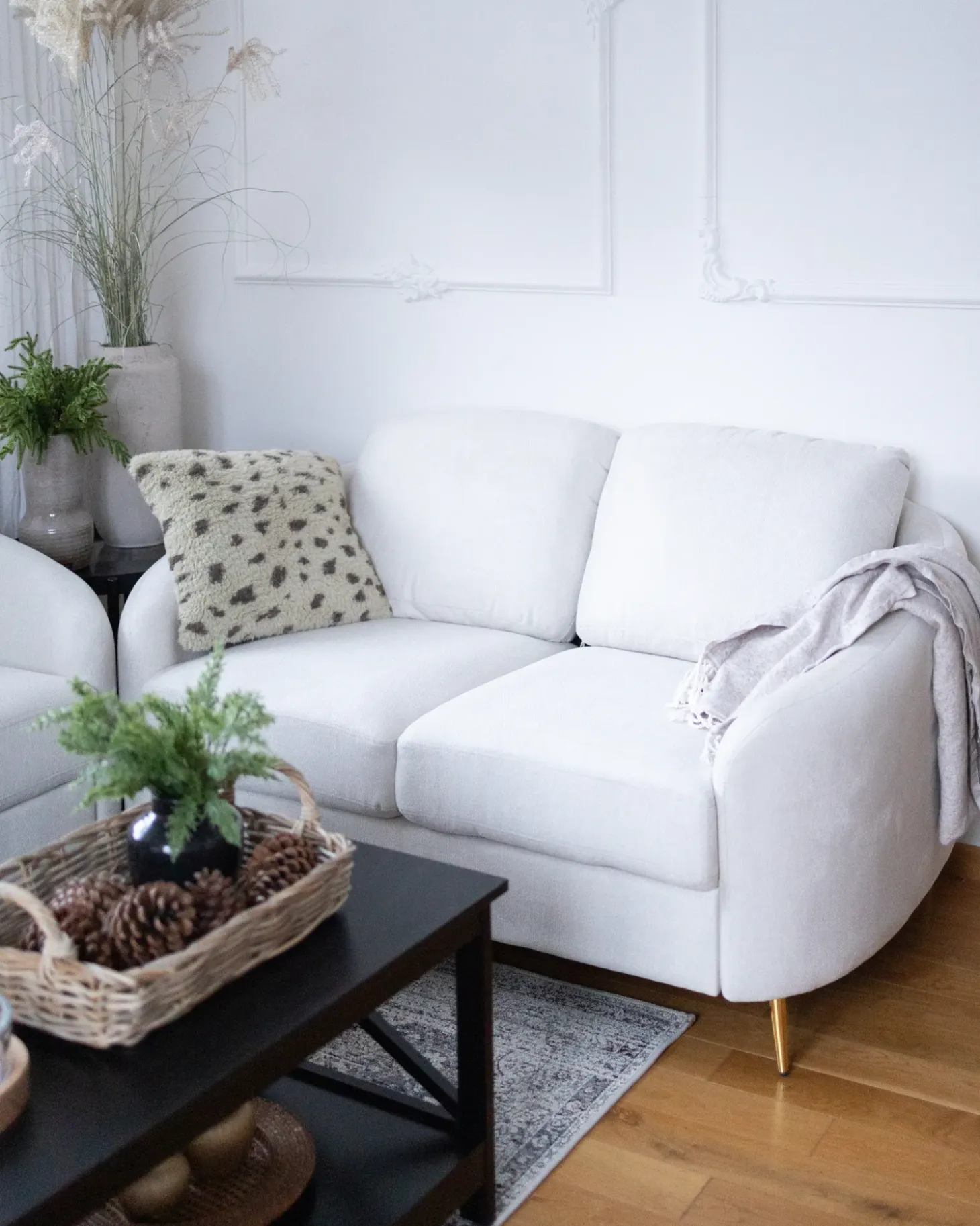 New Sofa dla 2 osób TROSA Jasnobeżowy Sofy Tapicerowane|Sofy Dwuosobowe