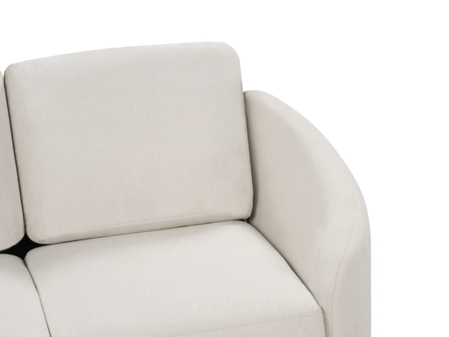 New Sofa dla 2 osób TROSA Jasnobeżowy Sofy Tapicerowane|Sofy Dwuosobowe