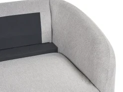 Outlet Sofa dla 2 osób TROSA Jasnoszary Sofy Tapicerowane|Sofy Dwuosobowe