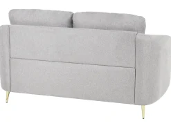 Outlet Sofa dla 2 osób TROSA Jasnoszary Sofy Tapicerowane|Sofy Dwuosobowe