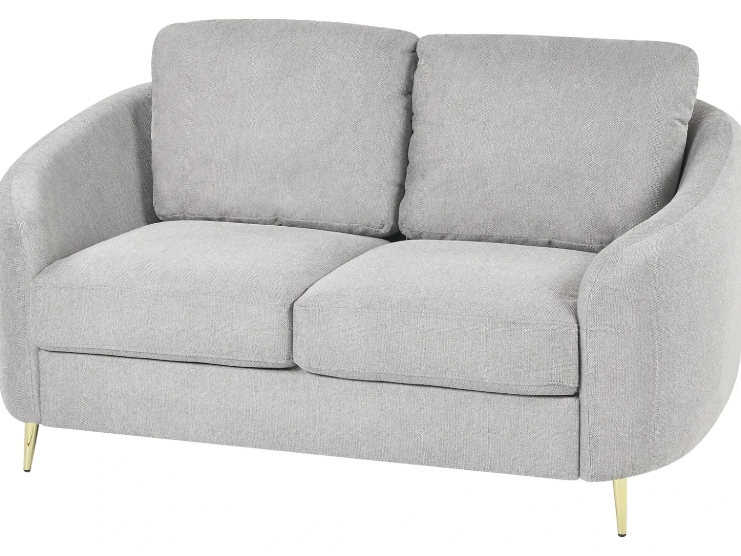 Outlet Sofa dla 2 osób TROSA Jasnoszary Sofy Tapicerowane|Sofy Dwuosobowe