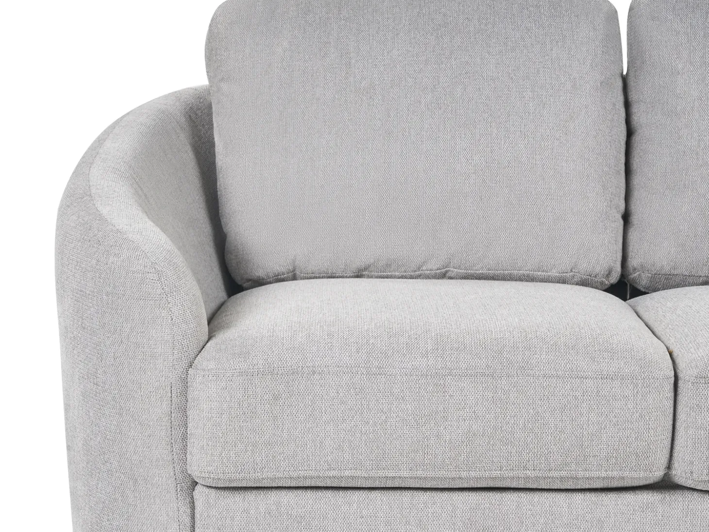 Outlet Sofa dla 2 osób TROSA Jasnoszary Sofy Tapicerowane|Sofy Dwuosobowe
