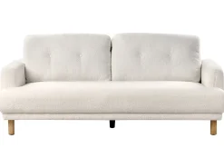 Sofa dla 3 osób TUVE Boucle Biały Sofy Tapicerowane|Kolekcje Sof