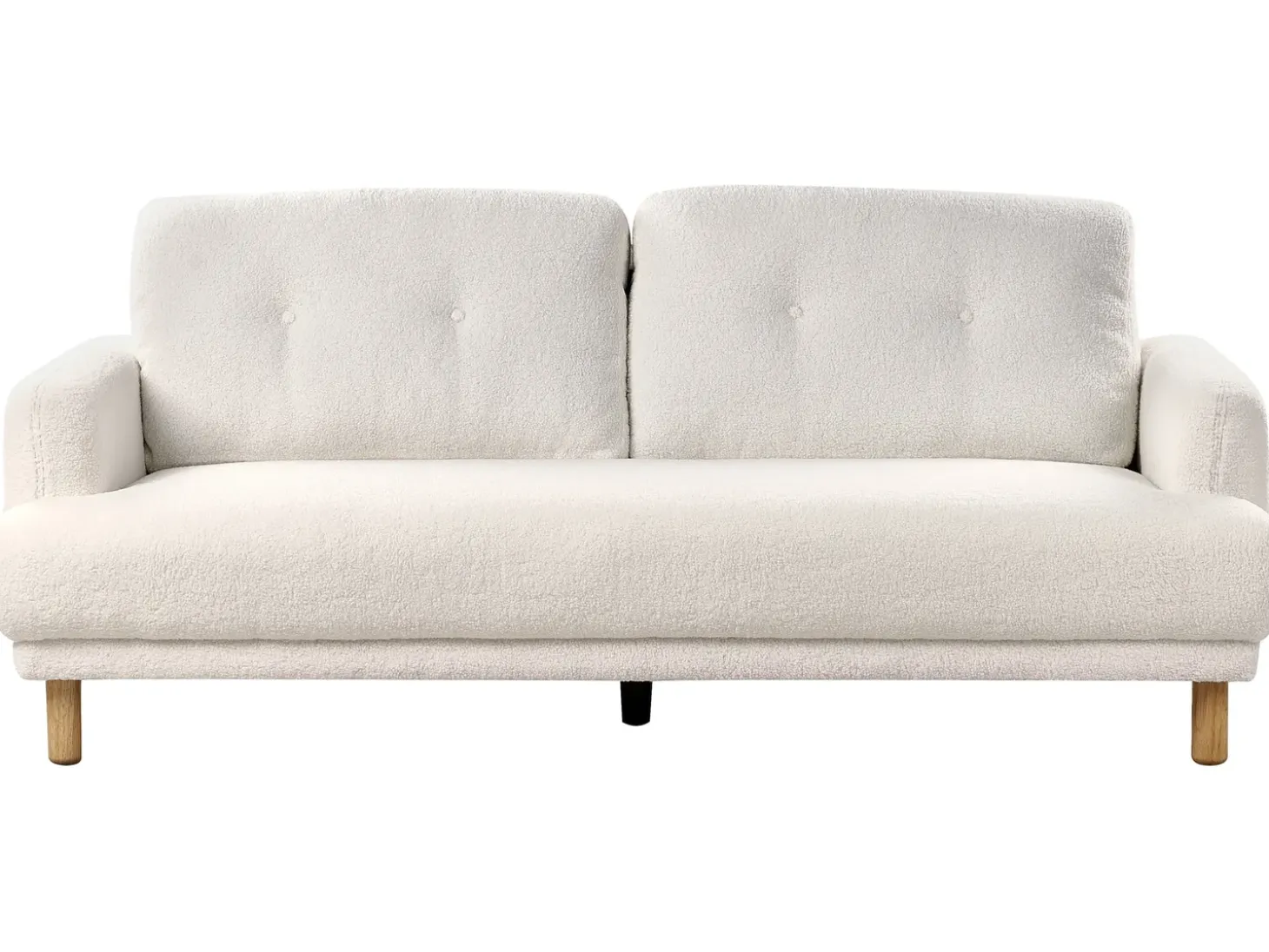 Sofa dla 3 osób TUVE Boucle Biały Sofy Tapicerowane|Kolekcje Sof