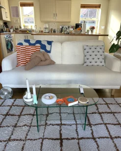 Sofa dla 3 osób TUVE Boucle Biały Sofy Tapicerowane|Kolekcje Sof