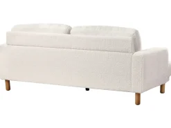 Sofa dla 3 osób TUVE Boucle Biały Sofy Tapicerowane|Kolekcje Sof