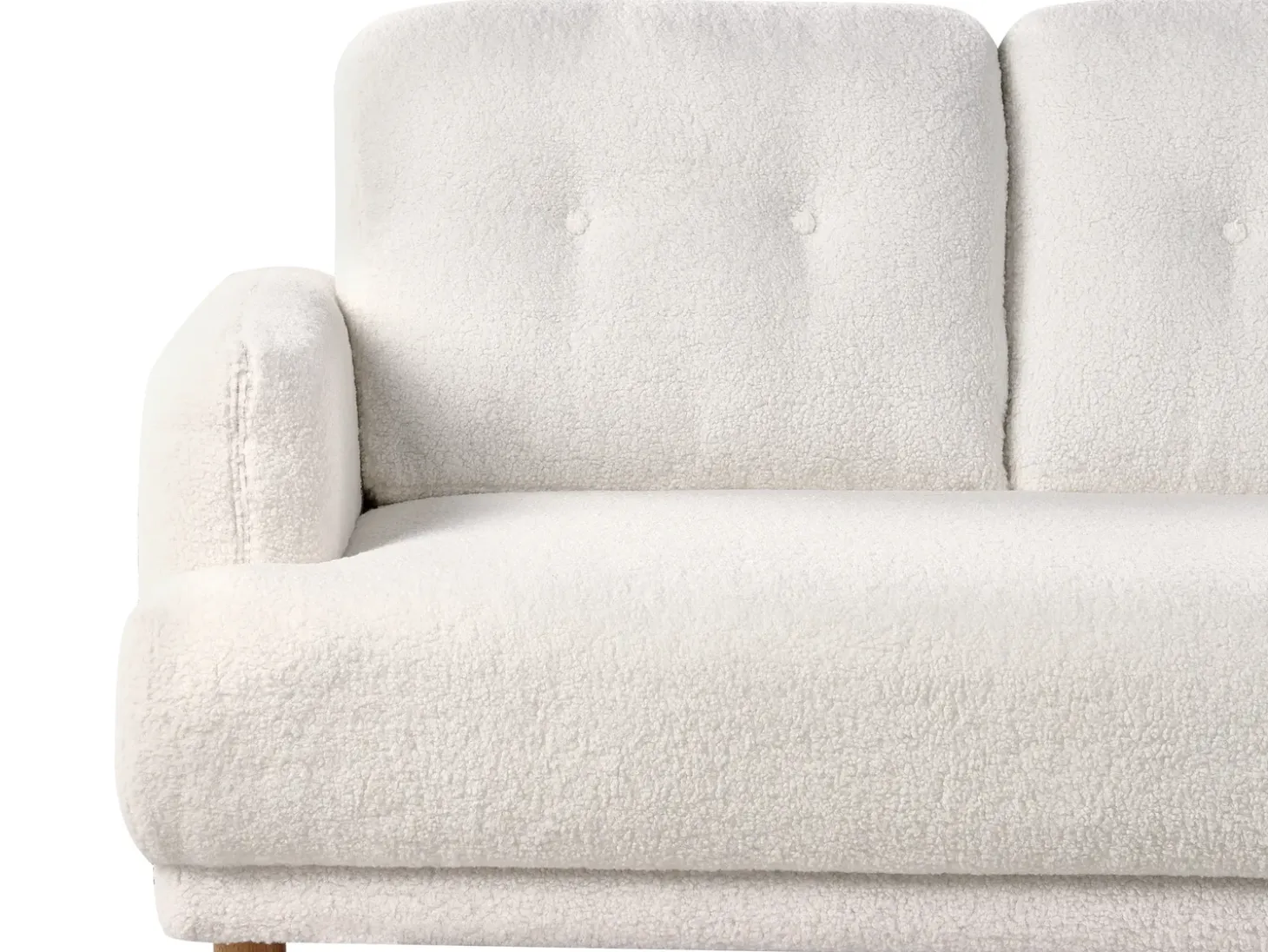 Sofa dla 3 osób TUVE Boucle Biały Sofy Tapicerowane|Kolekcje Sof