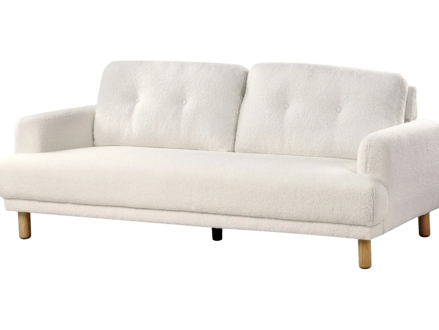 Sofa dla 3 osób TUVE Boucle Biały Sofy Tapicerowane|Kolekcje Sof