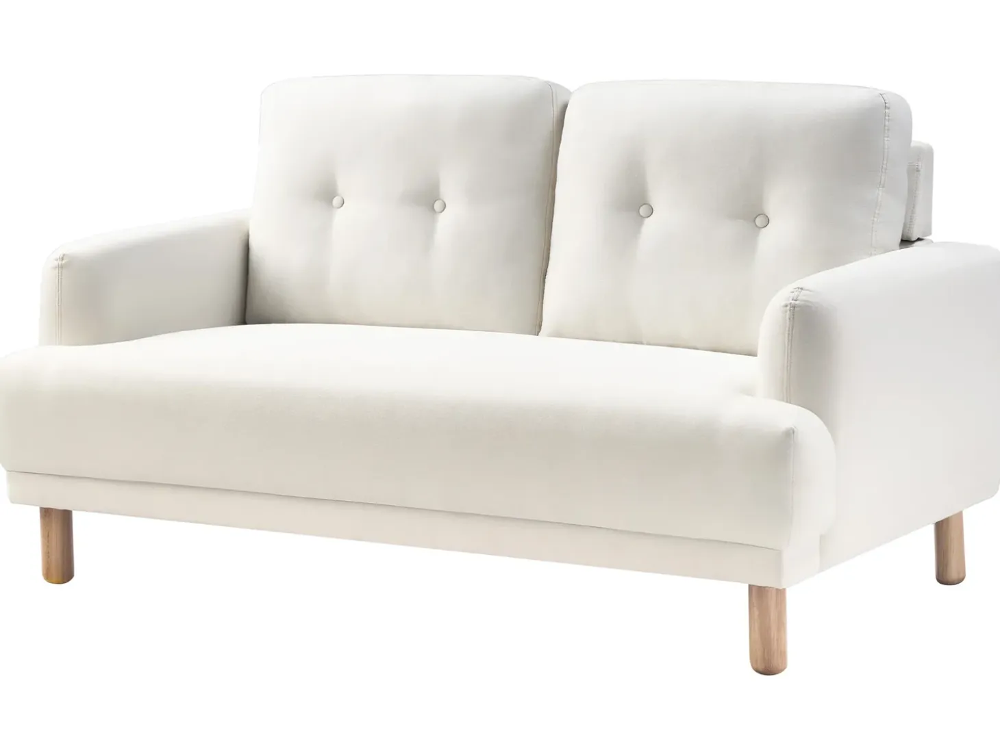 Outlet Sofa dla 2 osób TUVE Złamana biel Sofy Tapicerowane|Sofy Dwuosobowe