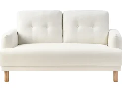 Outlet Sofa dla 2 osób TUVE Złamana biel Sofy Tapicerowane|Sofy Dwuosobowe