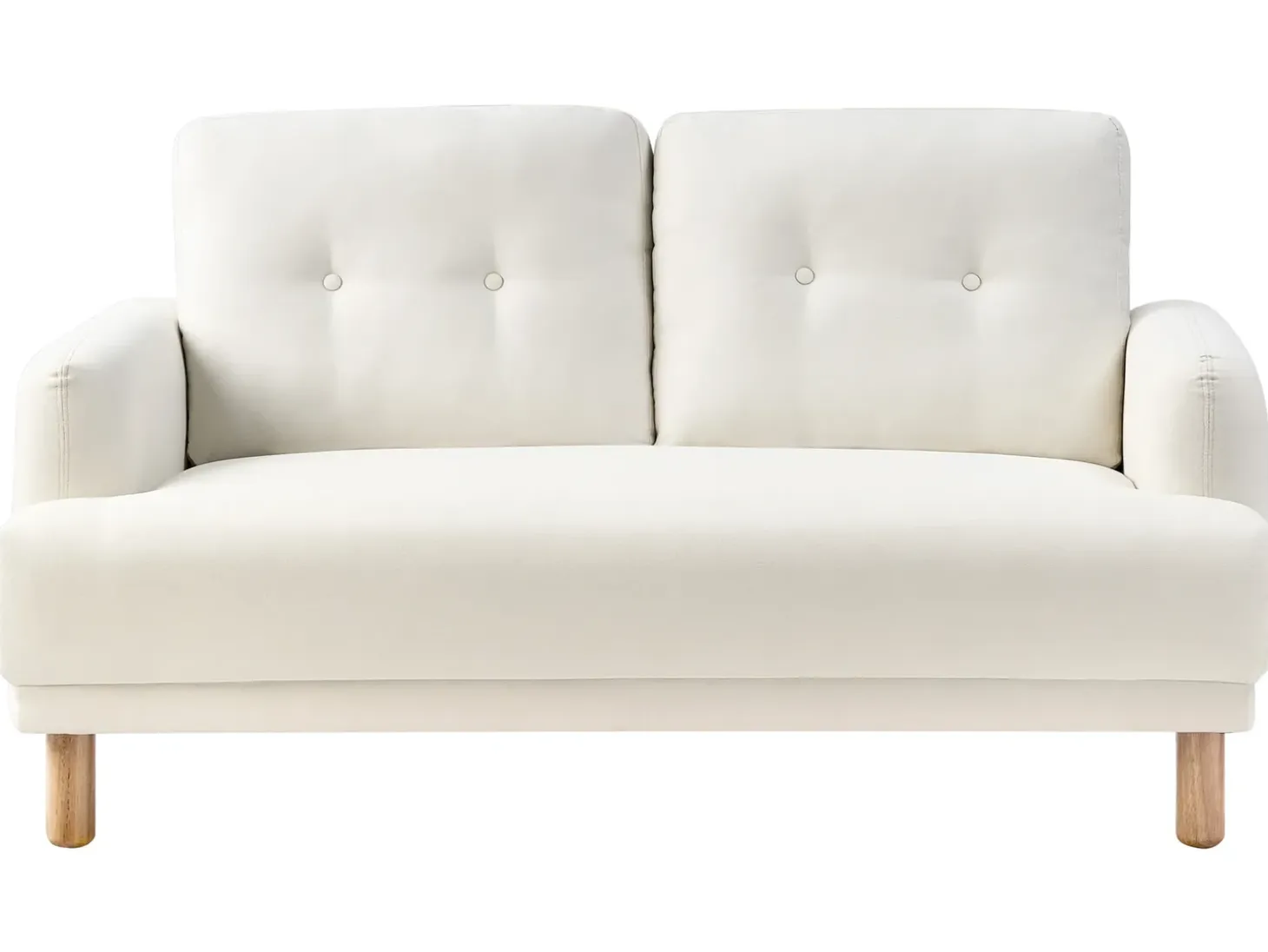 Outlet Sofa dla 2 osób TUVE Złamana biel Sofy Tapicerowane|Sofy Dwuosobowe