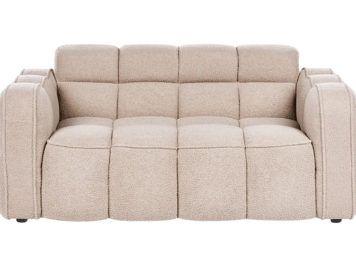 Outlet Sofa dla 2 osób UTANA Boucle Sofy Tapicerowane|Sofy Dwuosobowe