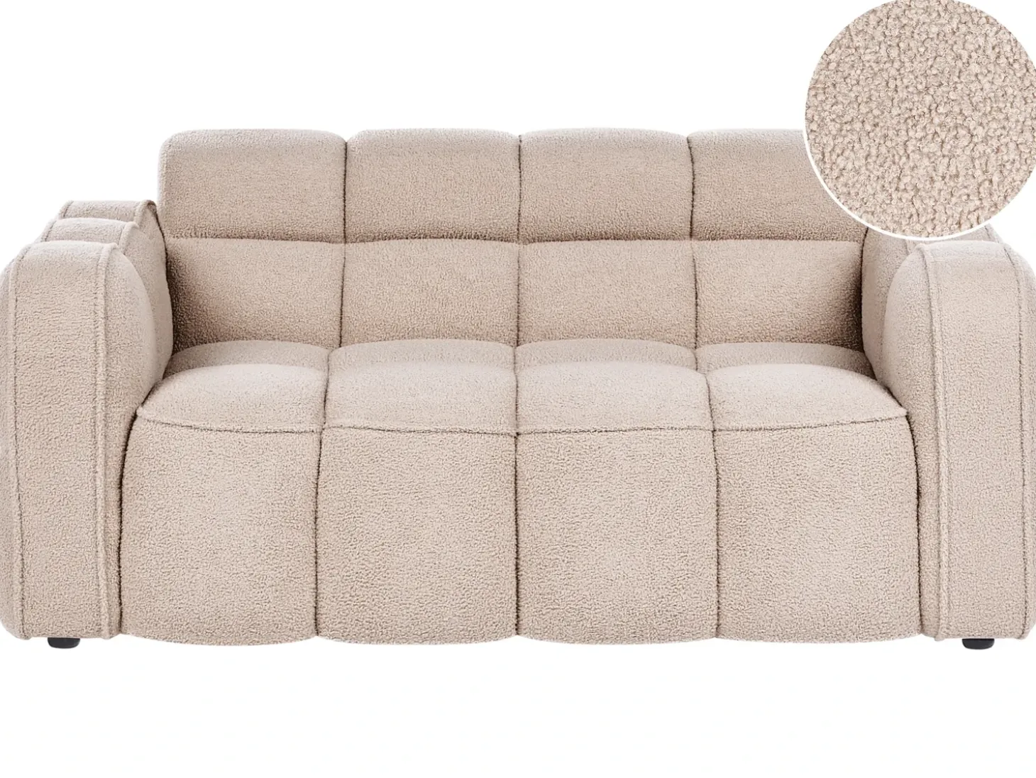 Outlet Sofa dla 2 osób UTANA Boucle Sofy Tapicerowane|Sofy Dwuosobowe
