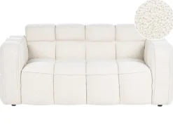New Sofa dla 2 osób UTANA Boucle Złamana biel Sofy Tapicerowane|Sofy Dwuosobowe