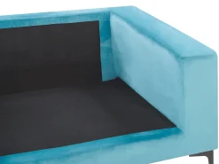 New Sofa dla 3 osób VADSTENA Welur Błękitny Sofy Tapicerowane|Wszystkie Sofy