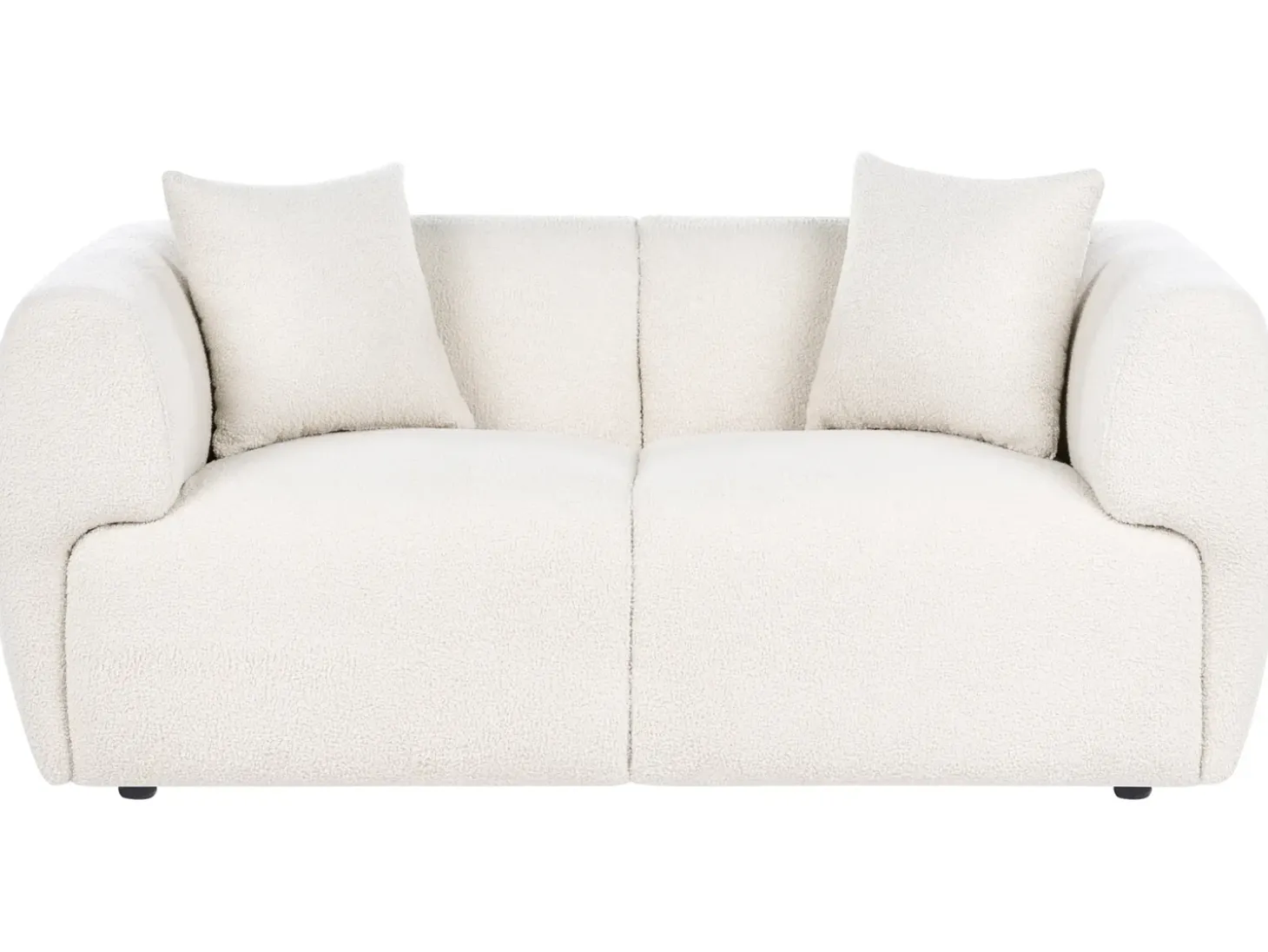 Sofa dla 2 osób VALBY Boucle Złamana biel Sofy Tapicerowane|Sofy Dwuosobowe